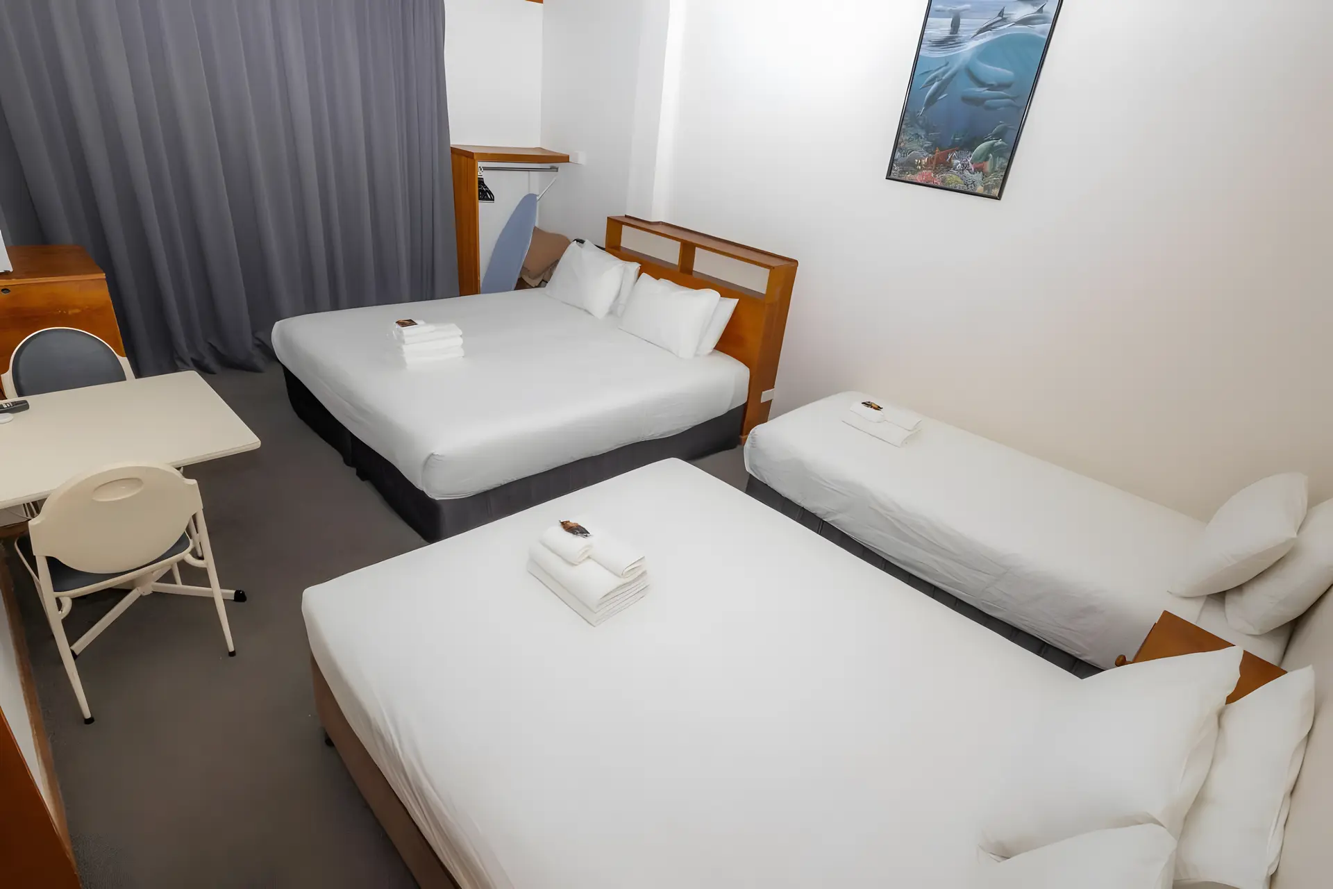 Queen + 1 Double + 1 Single Ensuite Room