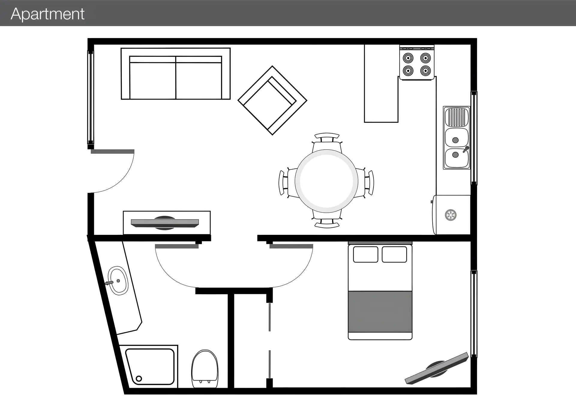 Bed & Breakfast One-Bedroom Apartment